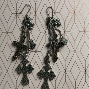 Lucky Brand Cross Earrings